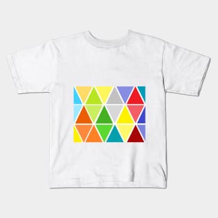 Colorful Seamless Triangle Pattern Kids T-Shirt